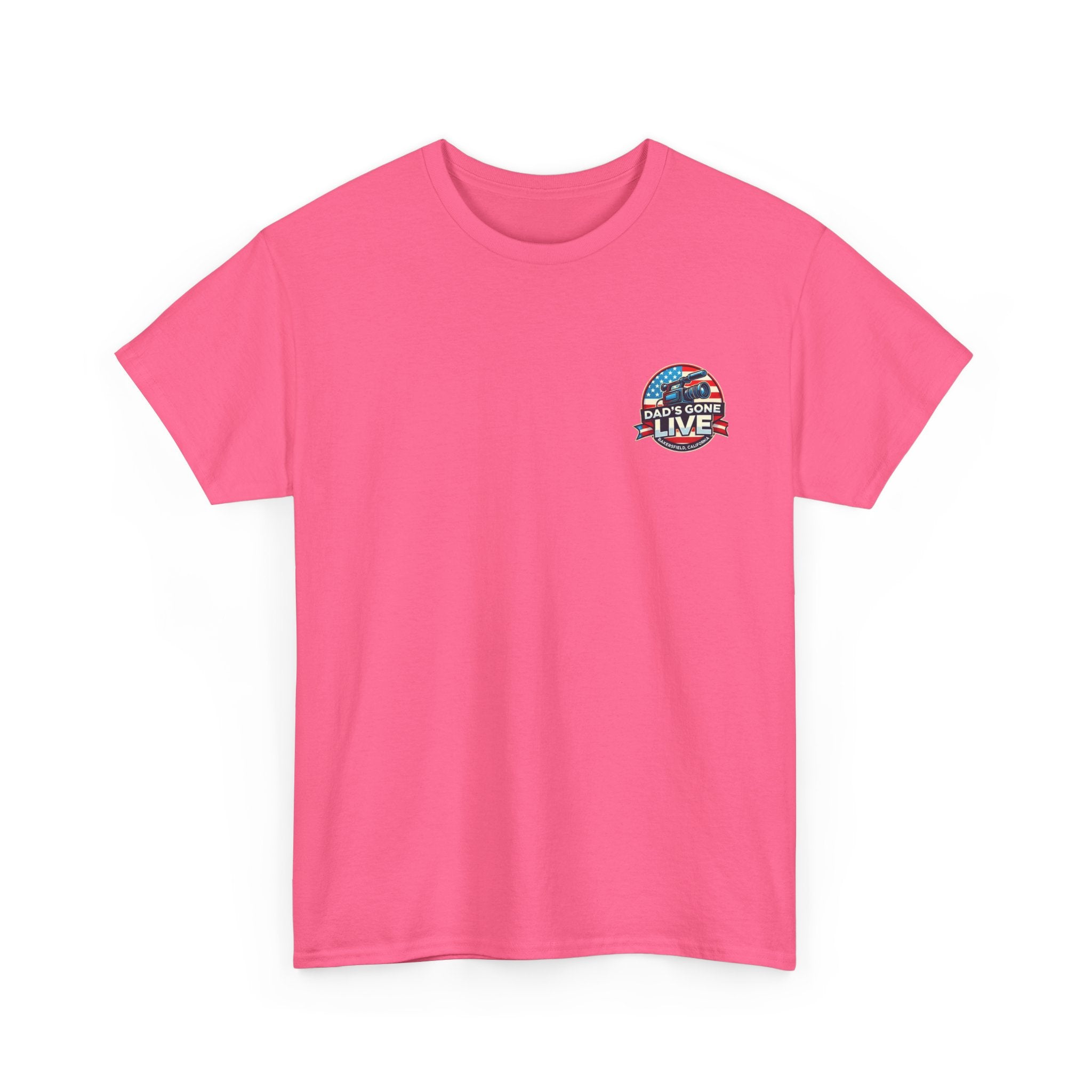 Safety Pink Dads Gone Live Flag "T"